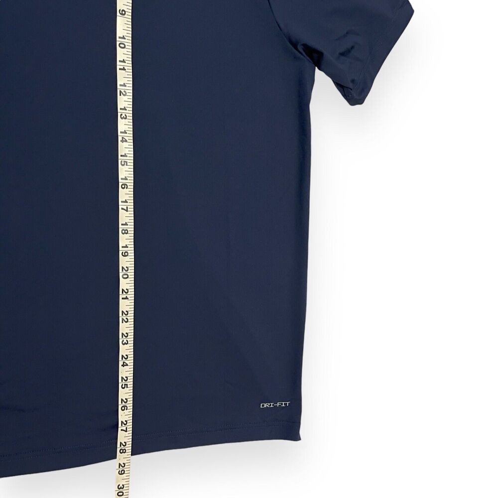 New Nike Michigan Wolverines Jordan Football Navy Blue Short Sleeve Shirt Men L - Picture 8 of 8